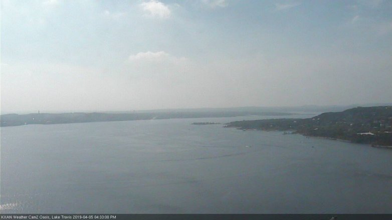 Lake Travis webcam, April 5, 2019 3:35 PM CT