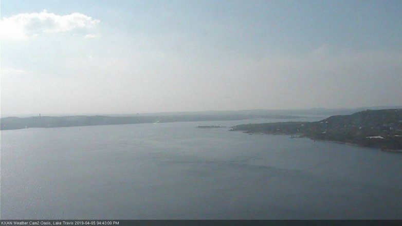 Lake Travis webcam, April 5, 2019 3:45 PM CT