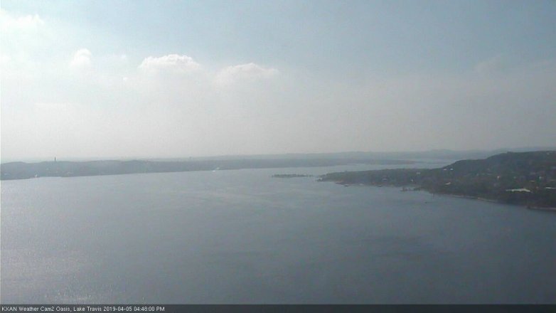 Lake Travis webcam, April 5, 2019 3:50 PM CT