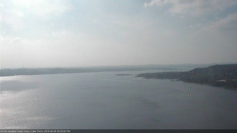 Lake Travis webcam, April 5, 2019 4:10 PM CT