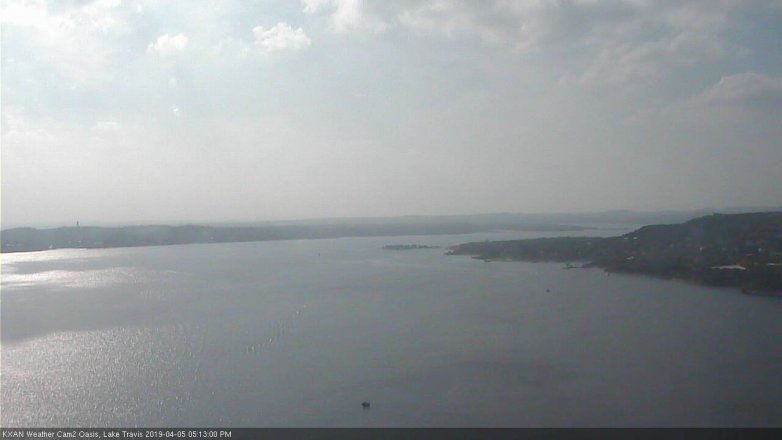 Lake Travis webcam, April 5, 2019 4:15 PM CT