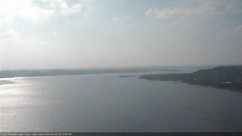 Lake Travis webcam, April 5, 2019 4:20 PM CT