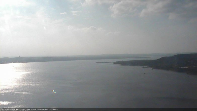 Lake Travis webcam, April 5, 2019 4:35 PM CT