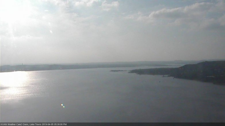 Lake Travis webcam, April 5, 2019 4:40 PM CT