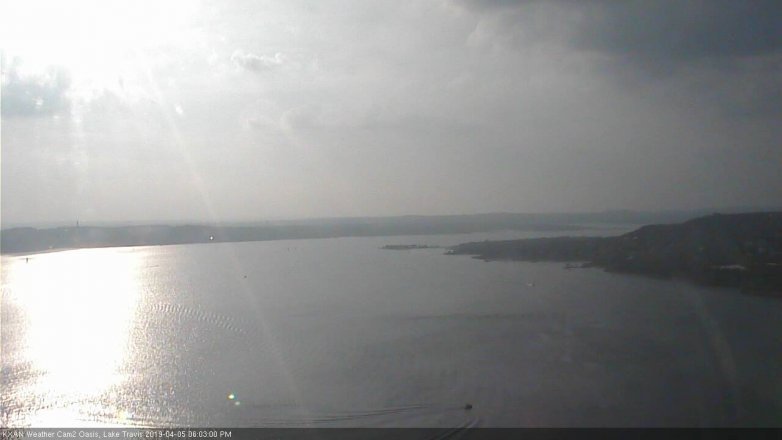 Lake Travis webcam, April 5, 2019 5:05 PM CT
