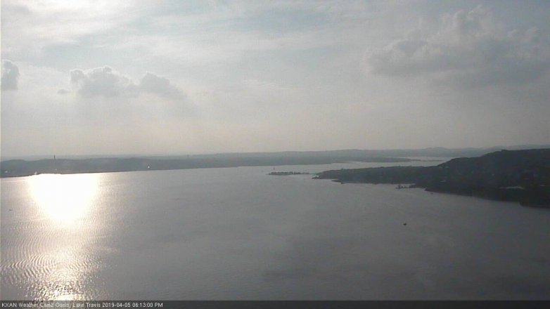 Lake Travis webcam, April 5, 2019 5:15 PM CT