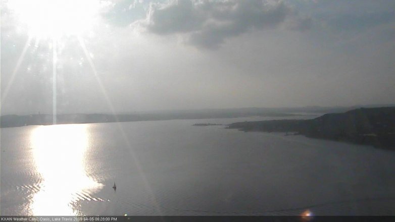 Lake Travis webcam, April 5, 2019 5:30 PM CT