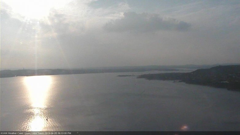 Lake Travis webcam, April 5, 2019 5:35 PM CT