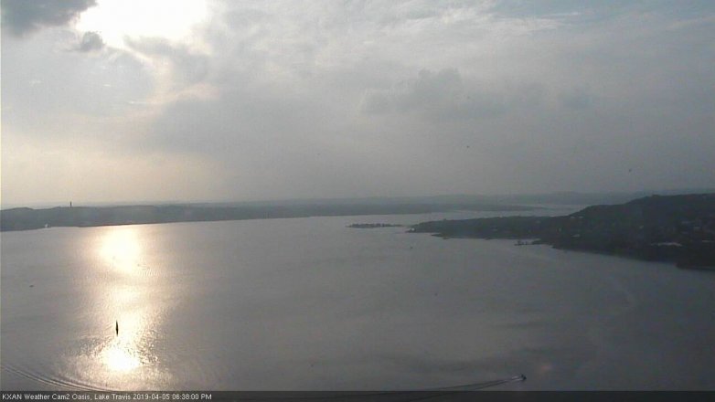 Lake Travis webcam, April 5, 2019 5:40 PM CT