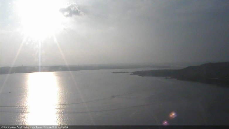 Lake Travis webcam, April 5, 2019 5:45 PM CT