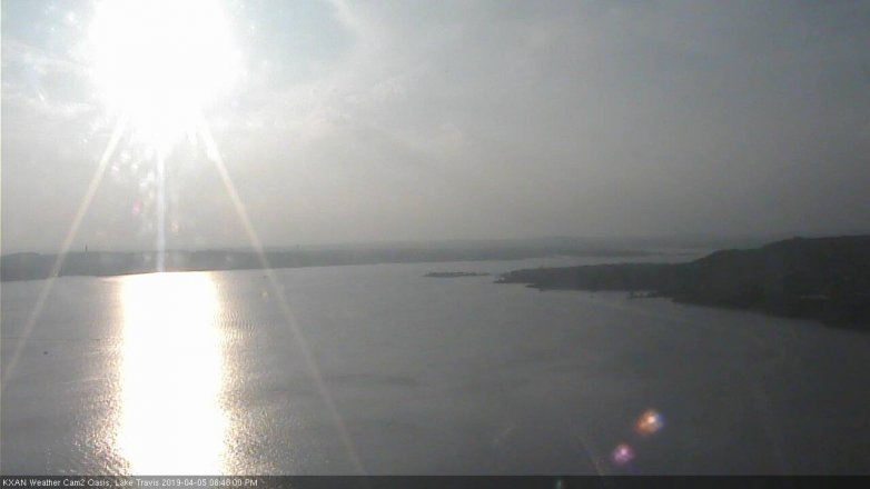 Lake Travis webcam, April 5, 2019 5:50 PM CT