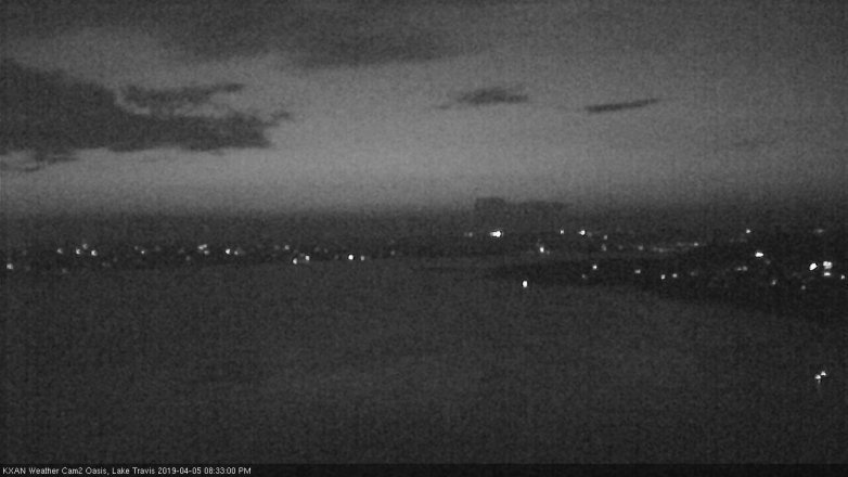 Lake Travis webcam, April 5, 2019 7:35 PM CT