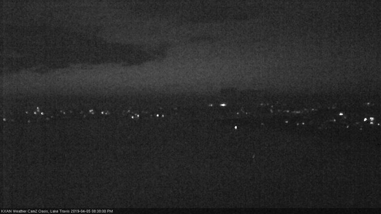 Lake Travis webcam, April 5, 2019 7:40 PM CT