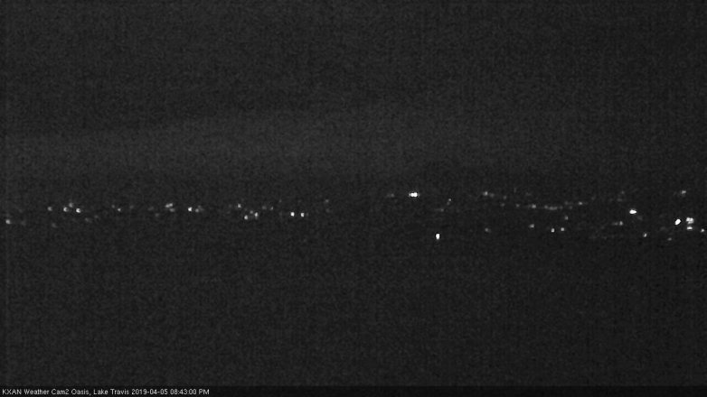Lake Travis webcam, April 5, 2019 7:45 PM CT