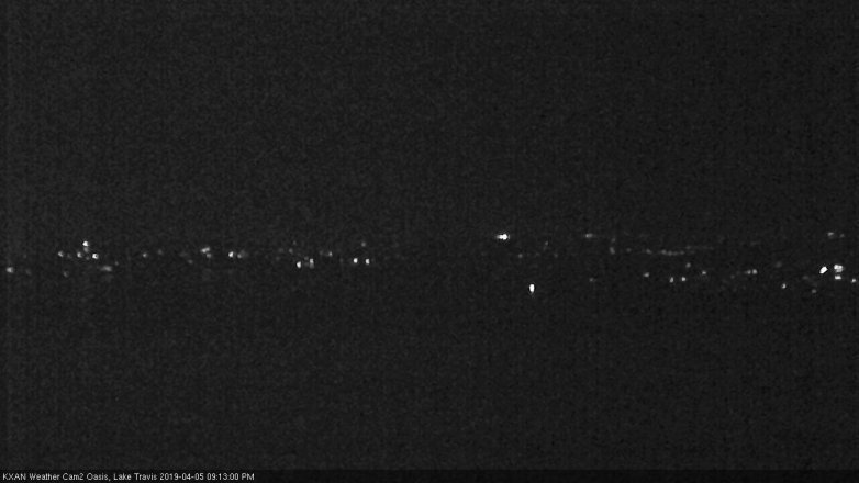 Lake Travis webcam, April 5, 2019 8:15 PM CT