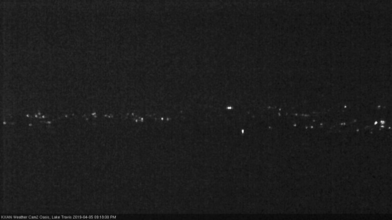 Lake Travis webcam, April 5, 2019 8:20 PM CT