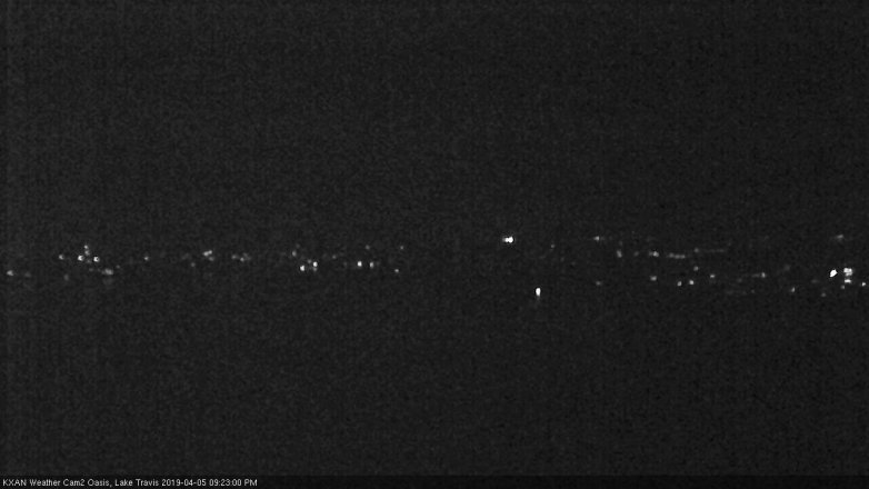 Lake Travis webcam, April 5, 2019 8:25 PM CT