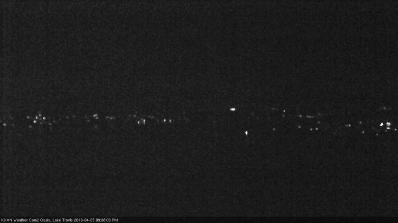 Lake Travis webcam, April 5, 2019 8:40 PM CT
