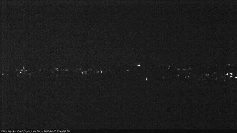 Lake Travis webcam, April 5, 2019 8:45 PM CT