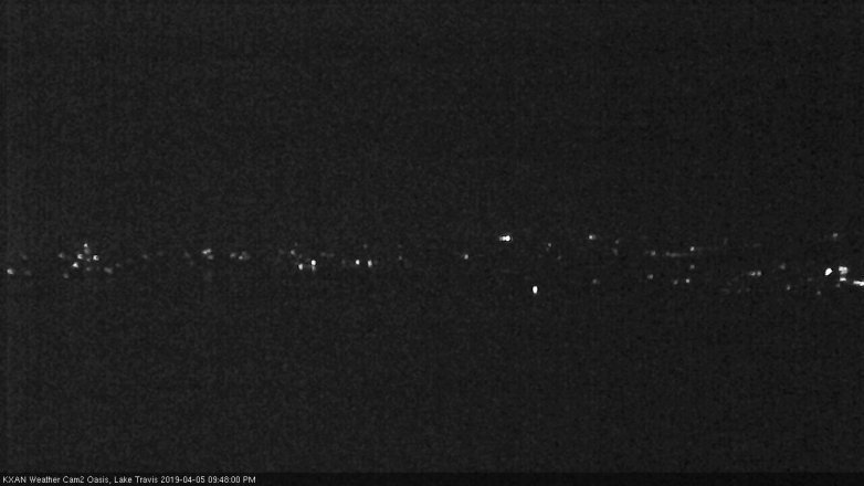Lake Travis webcam, April 5, 2019 8:50 PM CT