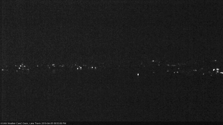 Lake Travis webcam, April 5, 2019 8:55 PM CT