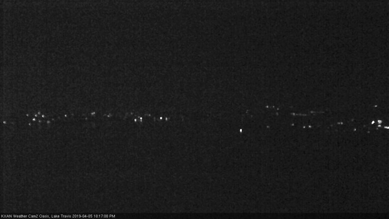 Lake Travis webcam, April 5, 2019 9:20 PM CT
