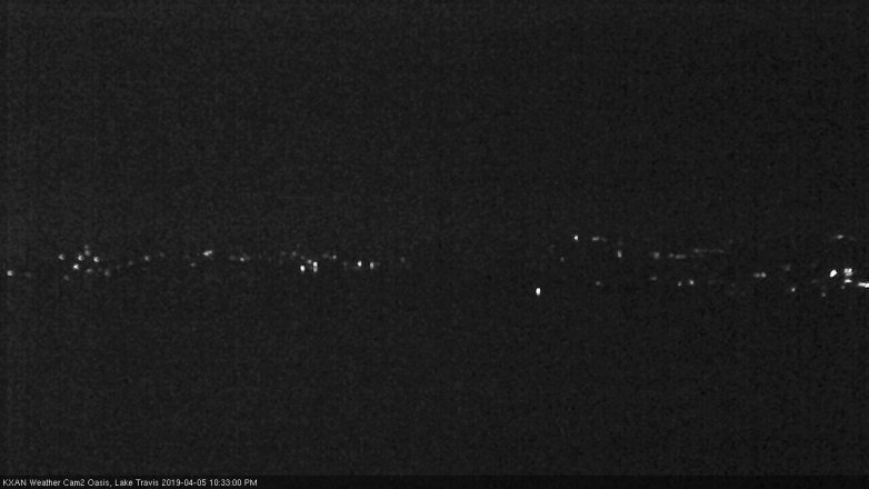 Lake Travis webcam, April 5, 2019 9:35 PM CT