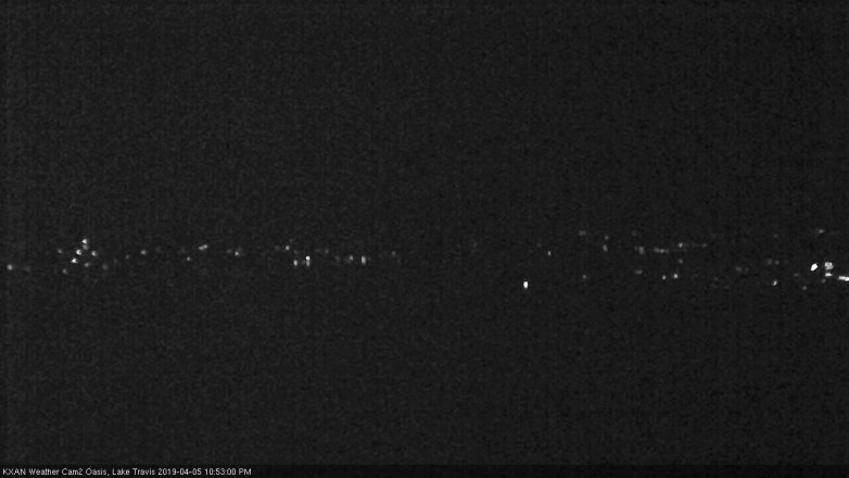 Lake Travis webcam, April 5, 2019 9:55 PM CT