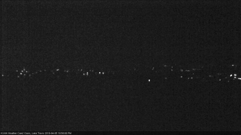 Lake Travis webcam, April 5, 2019 10:00 PM CT
