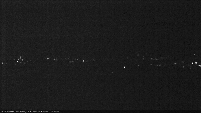 Lake Travis webcam, April 5, 2019 10:40 PM CT