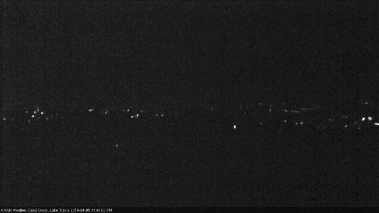 Lake Travis webcam, April 5, 2019 10:45 PM CT