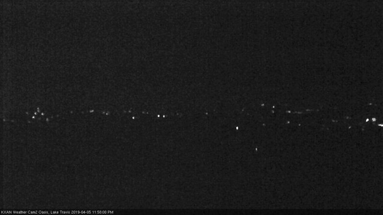 Lake Travis webcam, April 5, 2019 11:00 PM CT