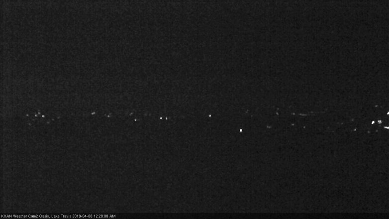 Lake Travis webcam, April 5, 2019 11:30 PM CT