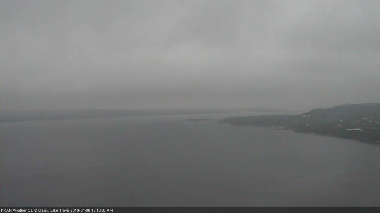 Lake Travis webcam, April 6, 2019 9:15 AM CT