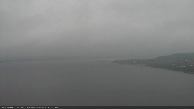 Lake Travis webcam, April 6, 2019 9:25 AM CT