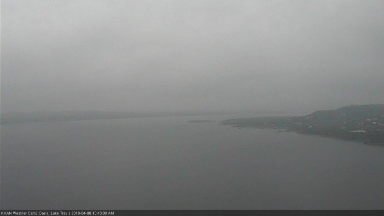 Lake Travis webcam, April 6, 2019 9:45 AM CT