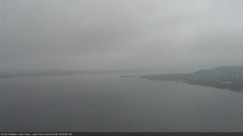 Lake Travis webcam, April 6, 2019 9:50 AM CT