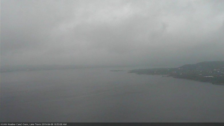 Lake Travis webcam, April 6, 2019 9:55 AM CT