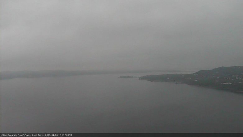 Lake Travis webcam, April 6, 2019 11:20 AM CT