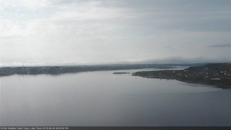 Lake Travis webcam, April 6, 2019 3:05 PM CT