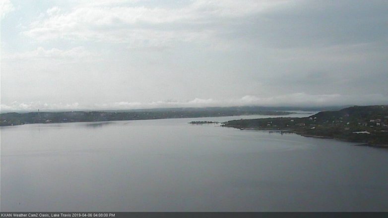 Lake Travis webcam, April 6, 2019 3:10 PM CT