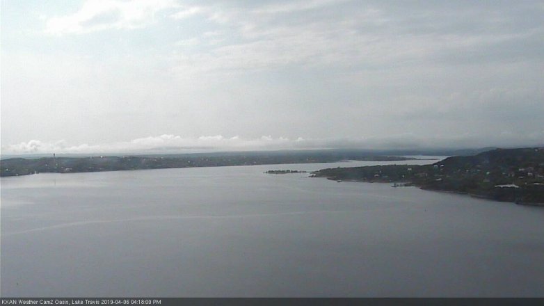 Lake Travis webcam, April 6, 2019 3:20 PM CT