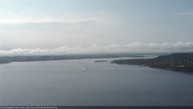 Lake Travis webcam, April 6, 2019 3:40 PM CT