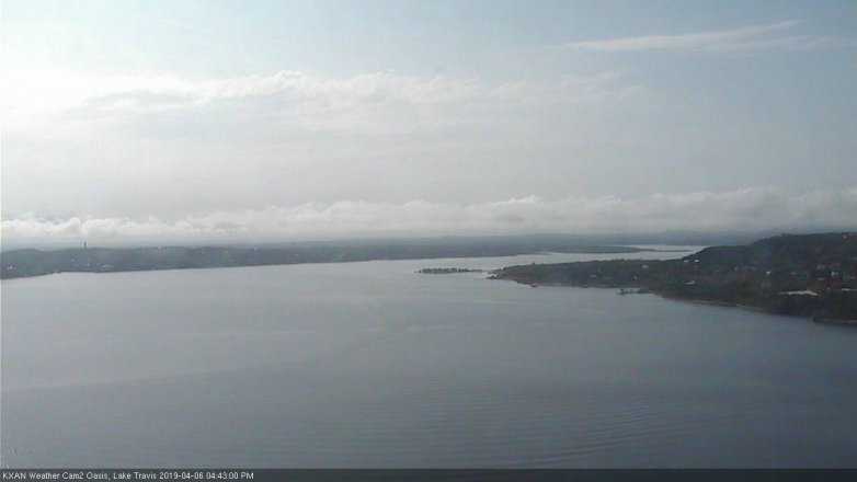 Lake Travis webcam, April 6, 2019 3:45 PM CT