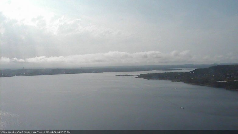 Lake Travis webcam, April 6, 2019 4:00 PM CT