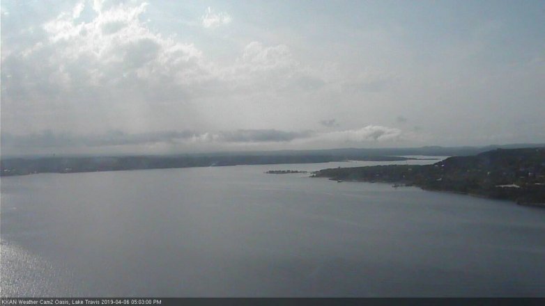 Lake Travis webcam, April 6, 2019 4:05 PM CT