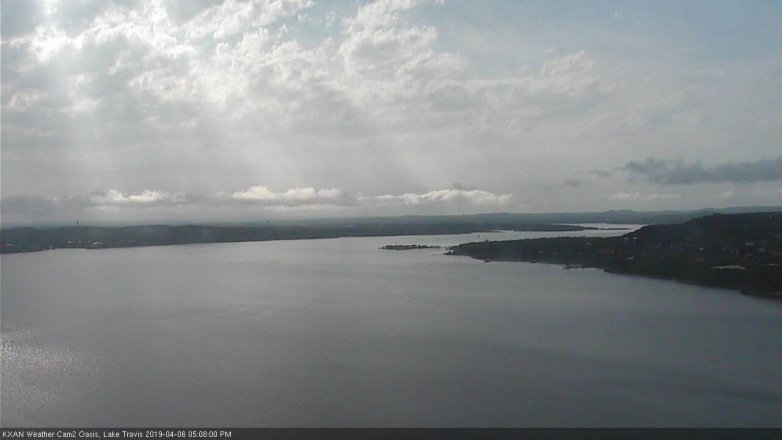 Lake Travis webcam, April 6, 2019 4:10 PM CT