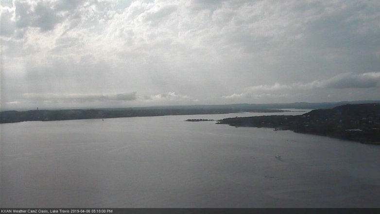 Lake Travis webcam, April 6, 2019 4:20 PM CT