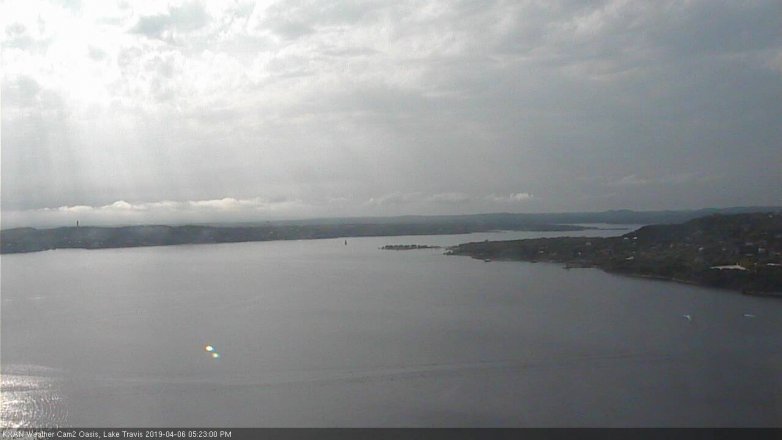 Lake Travis webcam, April 6, 2019 4:25 PM CT