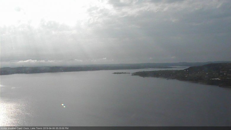 Lake Travis webcam, April 6, 2019 4:30 PM CT